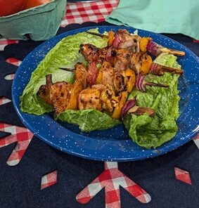 Turkey Skewers with Wild Blueberry Honey Glaze Picture