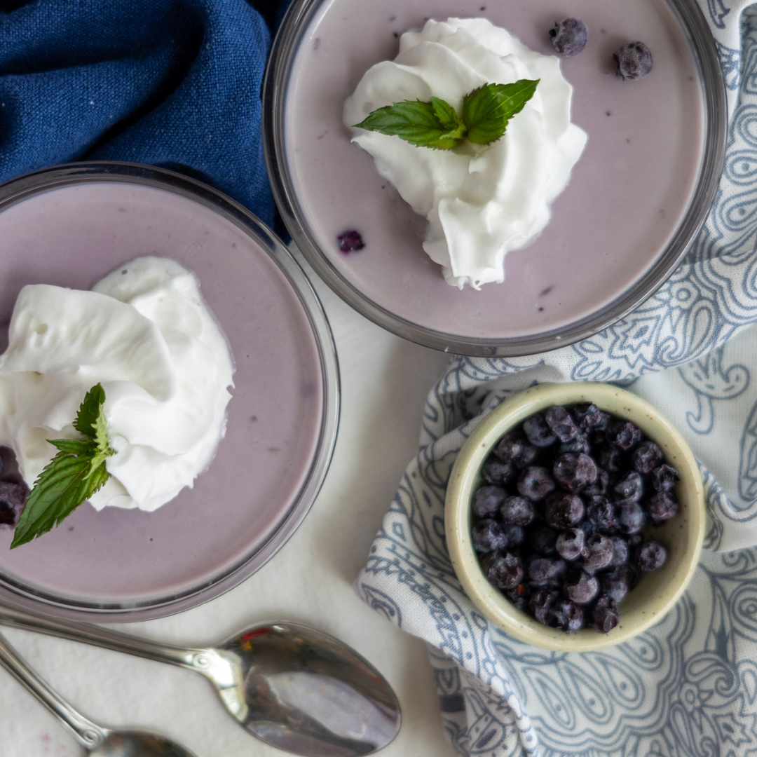 Wild Blueberry Panna Cotta Picture