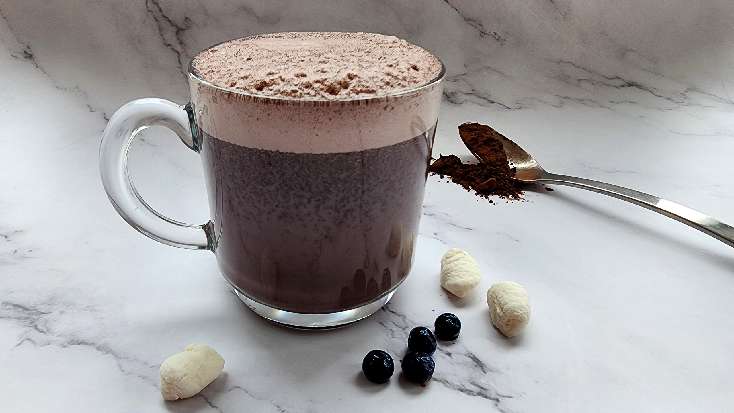 Wild blueberry hot chocolate Picture